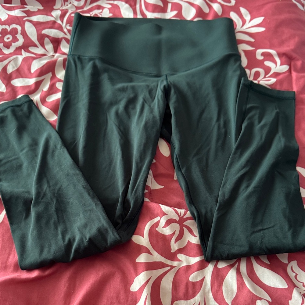 Aerie Dark Green Leggings - Picture 1 of 2